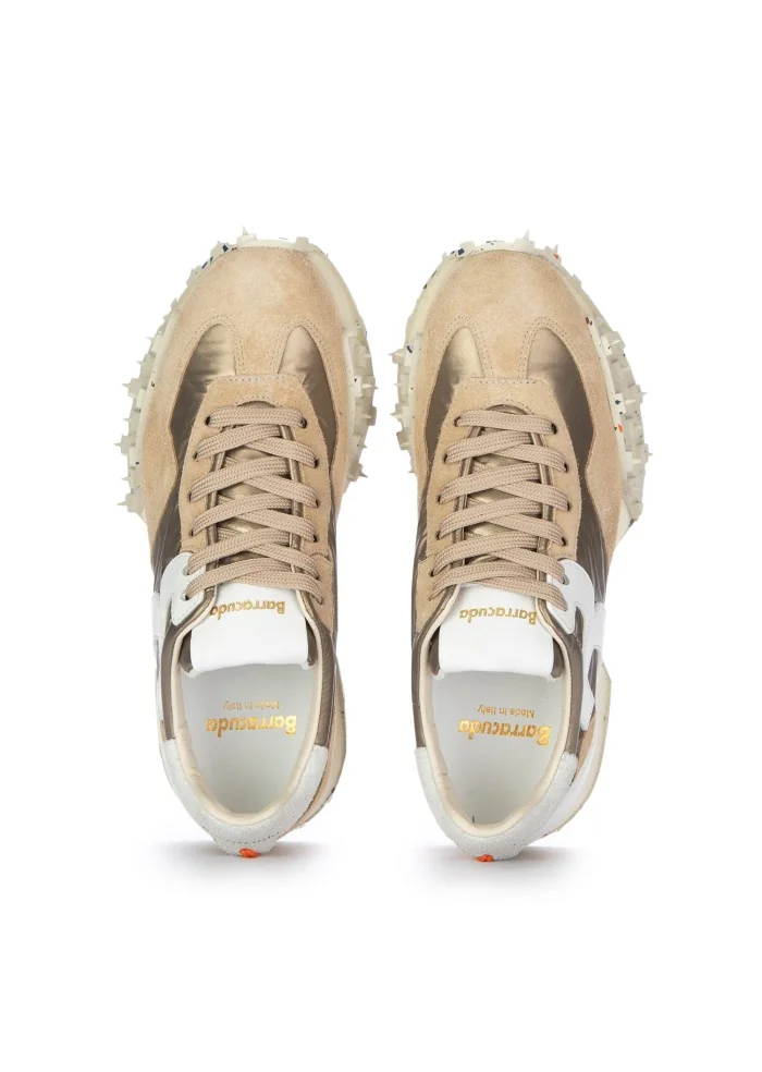 BARRACUDA | SNEAKERS IMPACT BEIGE METALLIZZATO Vendita