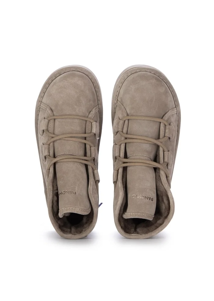 PANCHIC | STIVALETTI ALLACCIATI CAMOSCIO GRIGIO Qualità Garantita