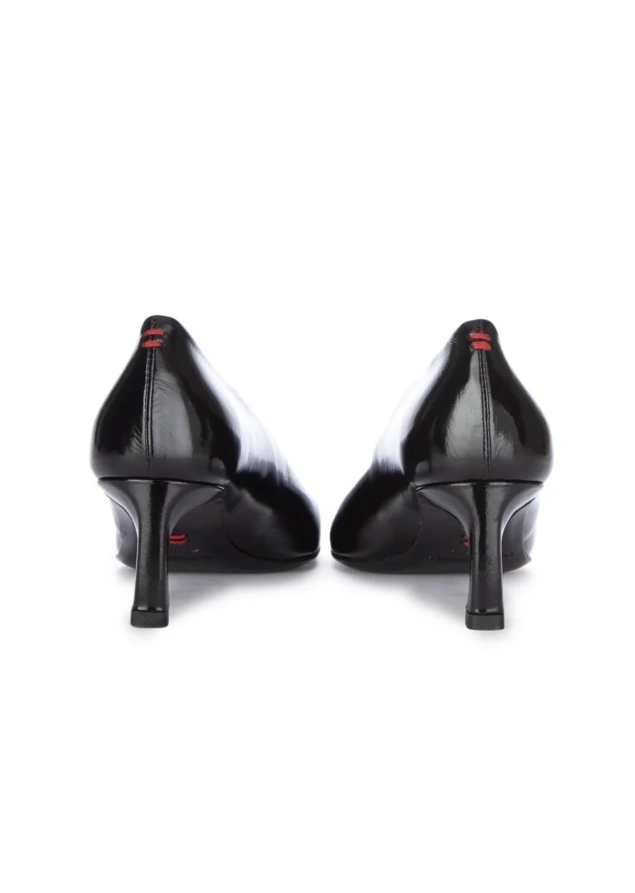 HALMANERA | SCARPE CON TACCO GLAZE NERO Sconto