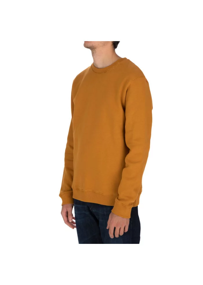 DONDUP | FELPA LOGO GIROCOLLO COTONE OCRA Negozio