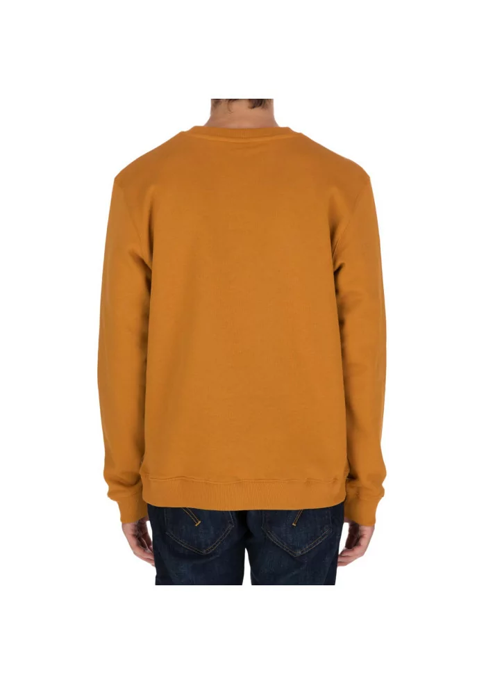 DONDUP | FELPA LOGO GIROCOLLO COTONE OCRA Negozio