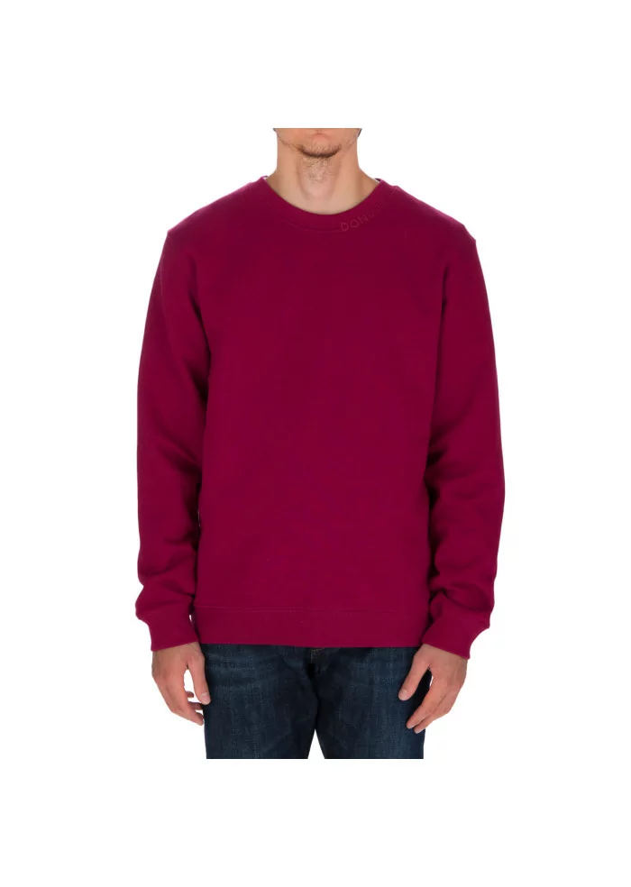 DONDUP | FELPA LOGO GIROCOLLO COTONE MAGENTA 2025