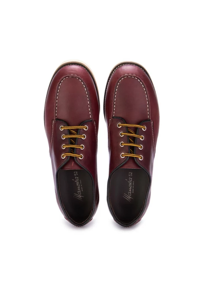 MANOVIA 52 | SCARPE ALLACCIATE COWBOY BORDEAUX Italy