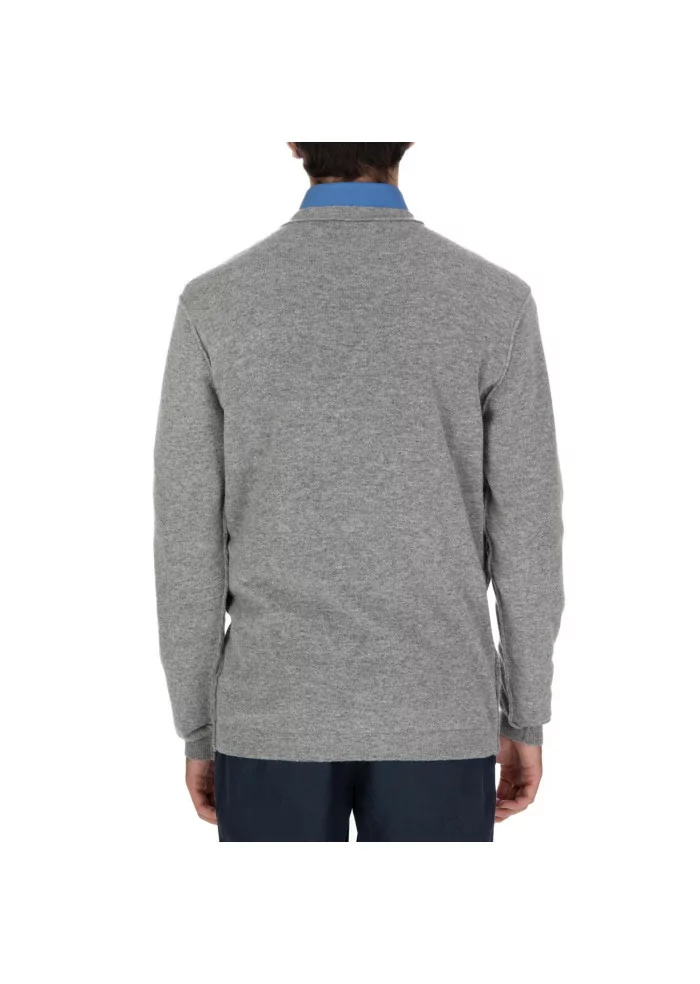 WOOL & CO | MAGLIONE LANA VISCOSA GRIGIO Spedizione Gratuita