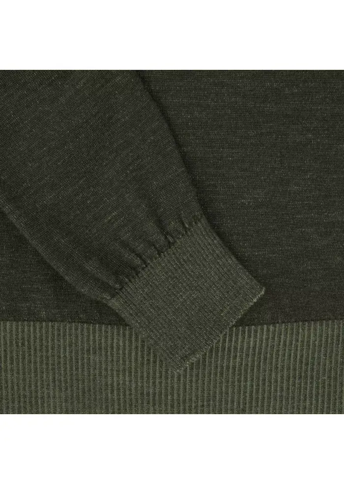 JURTA | MAGLIONE GIROCOLLO LANA MERINO VERDE Shopping Online
