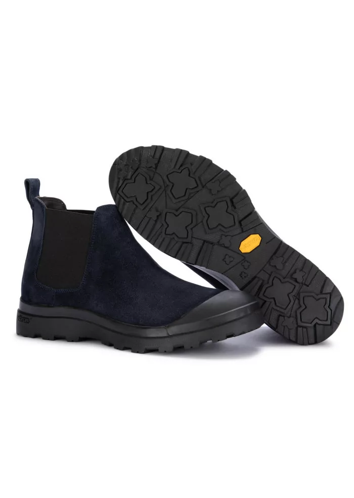MANOVIA 52 | CHELSEA ABISSO CAMOSCIO BLU NERO Vendita Calda