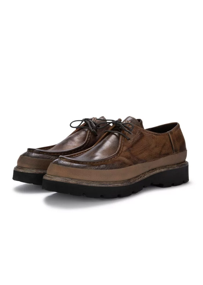 PAWELK'S | SCARPE ALLACCIATE BUFALO PELLE MARRONE