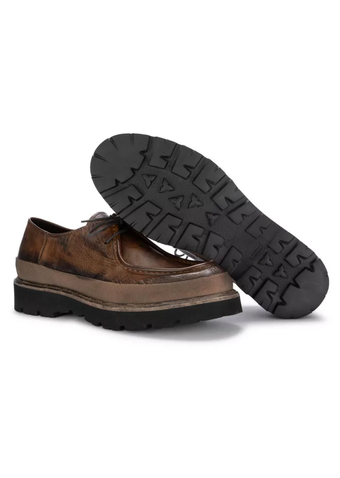 PAWELK'S | SCARPE ALLACCIATE BUFALO PELLE MARRONE Negozio
