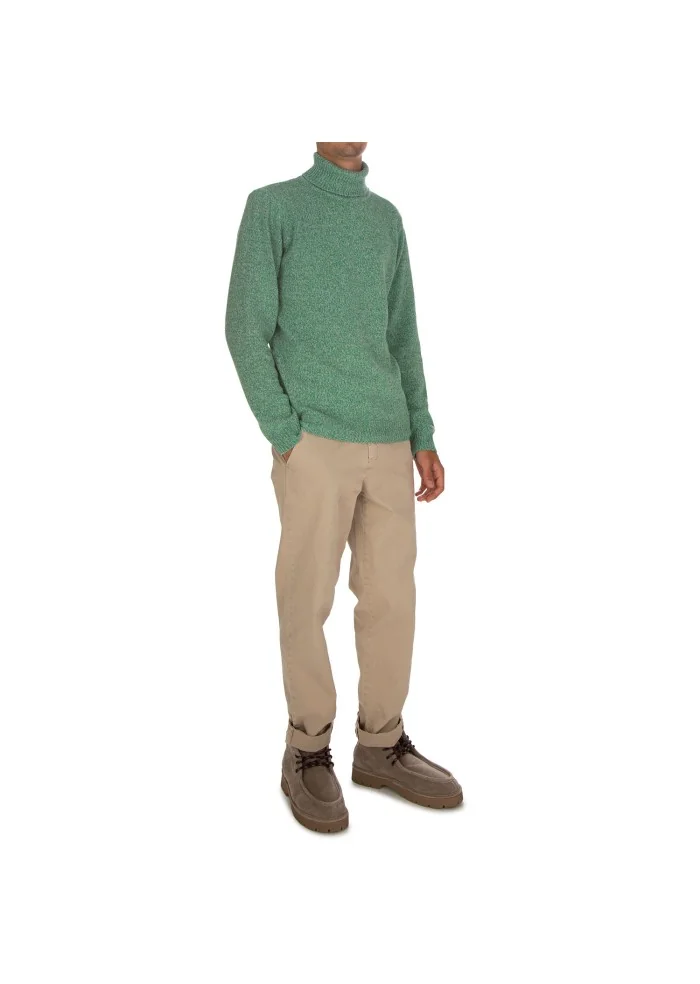 WOOL & CO | MAGLIONE DOLCEVITA VERDE Nuova