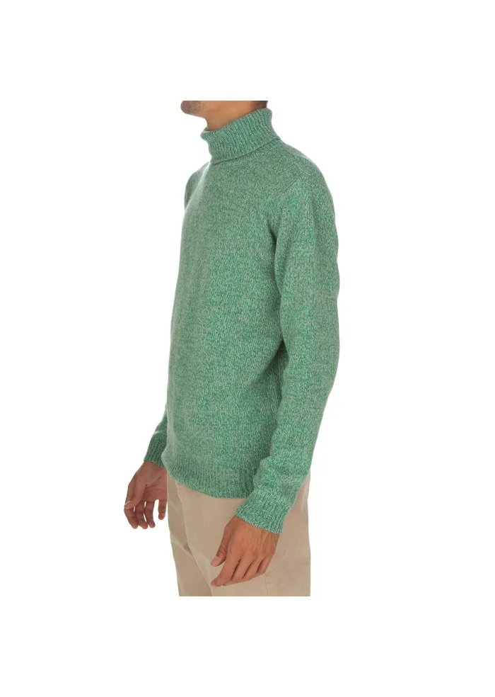 WOOL & CO | MAGLIONE DOLCEVITA VERDE Nuova