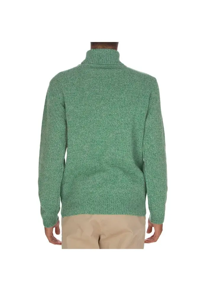 WOOL & CO | MAGLIONE DOLCEVITA VERDE Nuova