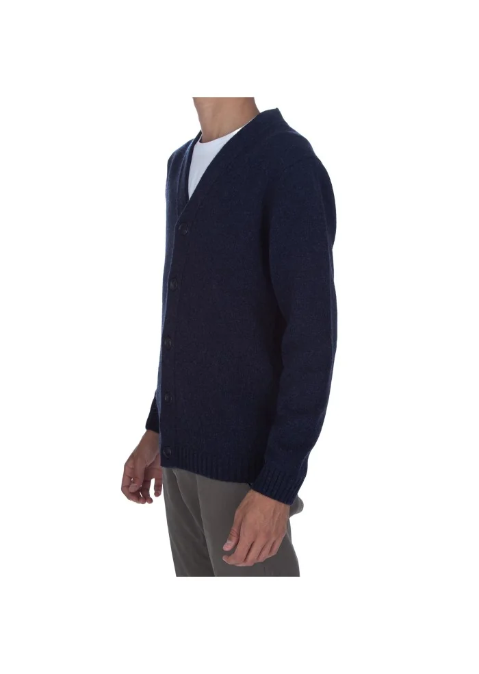 DANIELE FIESOLI | CARDIGAN SCOLLO A V BLU Spedizione Gratuita