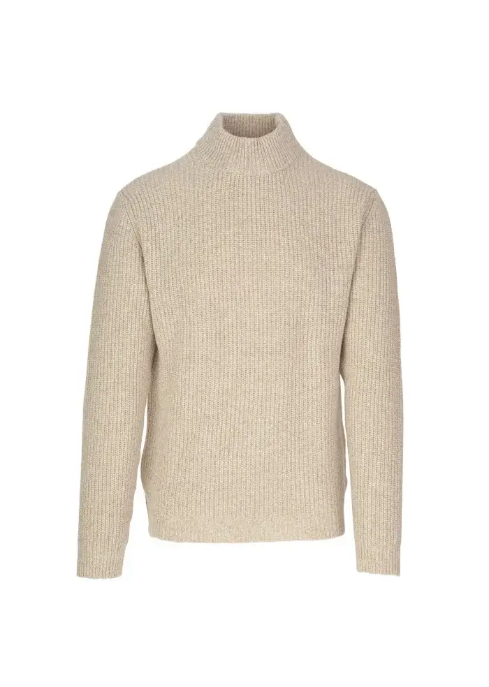 DANIELE FIESOLI | MAGLIONE COLLO ALTO BEIGE Pezzi Unici
