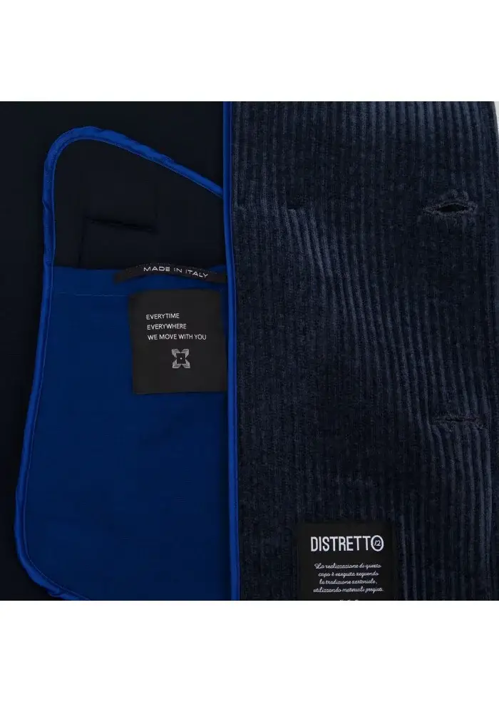 DISTRETTO 12 | CAPPOTTO PEACOAT ALBA BLU Consegna Veloce