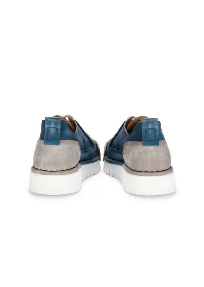 BNG REAL SHOES | SNEAKERS LA PATCH PELLE BLU JEANS Sottocosto
