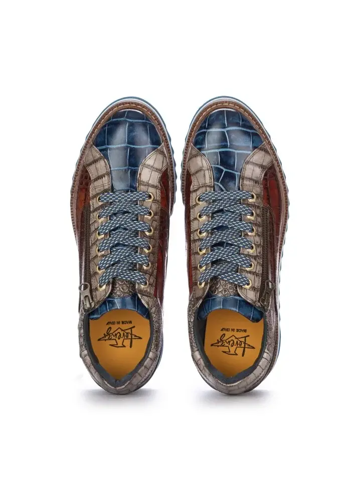 LORENZI | SCARPE ALLACCIATE BUGATTI COBALTO BLU MARRONE In Saldo