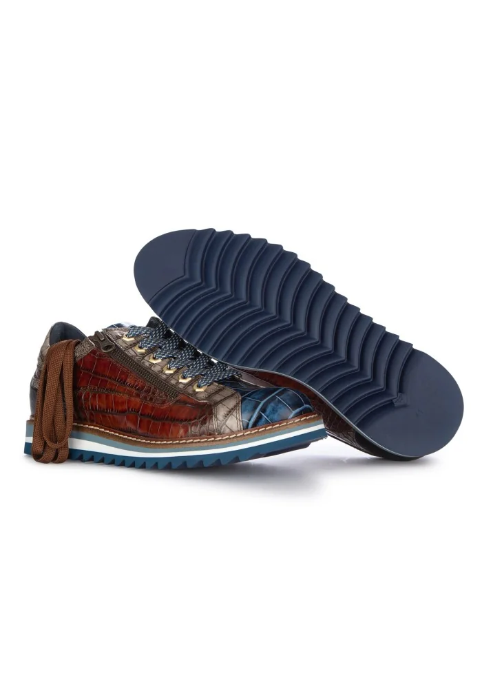 LORENZI | SCARPE ALLACCIATE BUGATTI COBALTO BLU MARRONE In Saldo