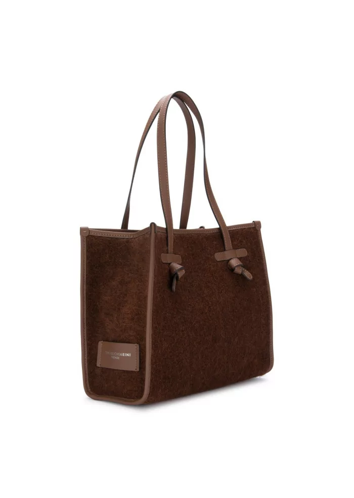 GIANNI CHIARINI | BORSA SHOPPER MARCELLA FURRY MARRONE Qualità