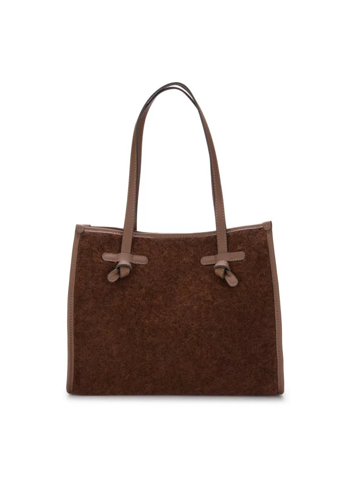 GIANNI CHIARINI | BORSA SHOPPER MARCELLA FURRY MARRONE Qualità