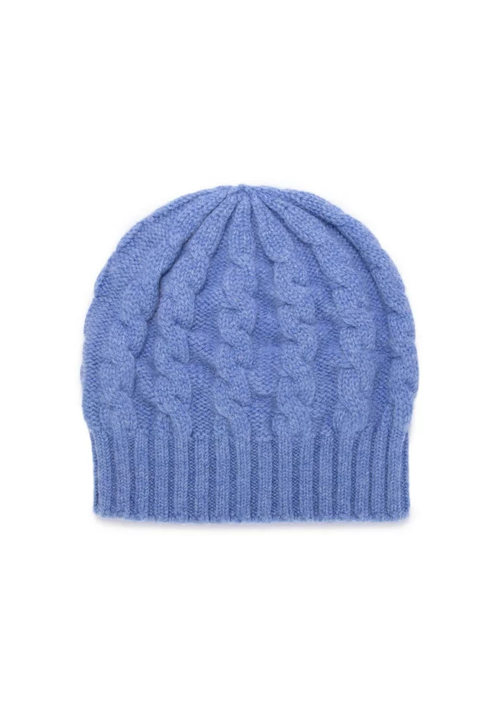 RIVIERA CASHMERE | BERRETTO TRECCIA BLU FIORDALISO Negozi Online