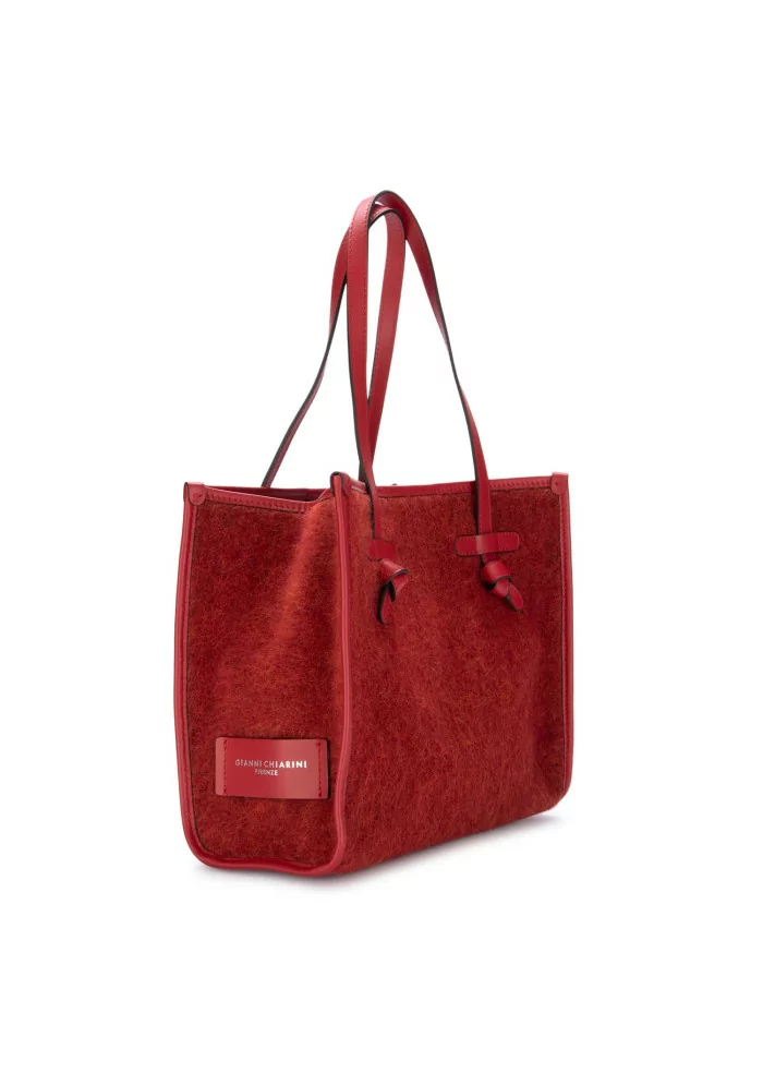 GIANNI CHIARINI | BORSA SHOPPER MARCELLA FURRY ROSSO Sottocosto