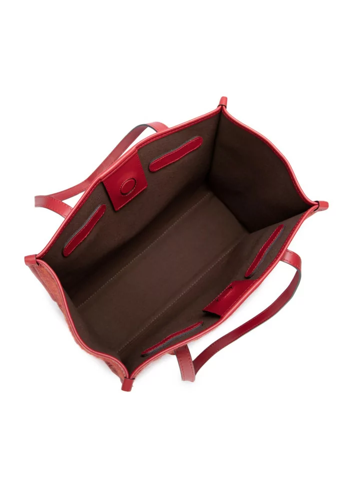 GIANNI CHIARINI | BORSA SHOPPER MARCELLA FURRY ROSSO Sottocosto