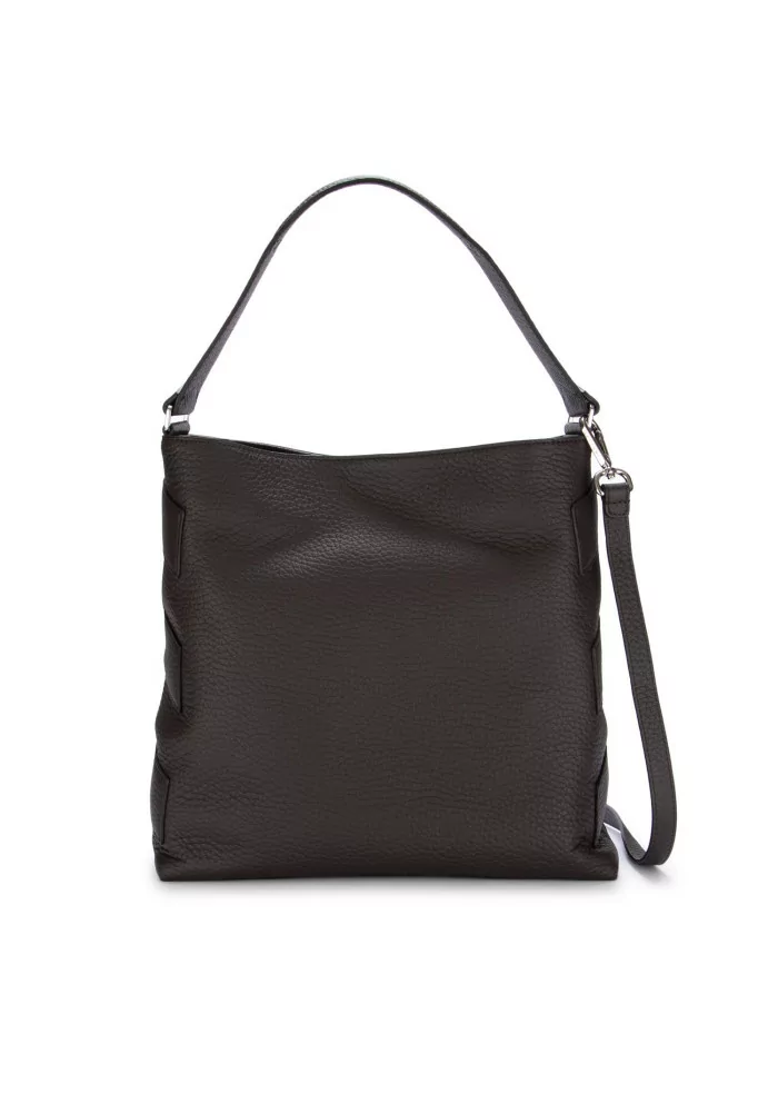 ORCIANI | BORSA A SPALLA NILLA SOFT MARRONE SCURO Presa