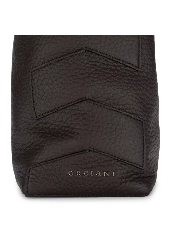 ORCIANI | BORSA A SPALLA NILLA SOFT MARRONE SCURO Presa