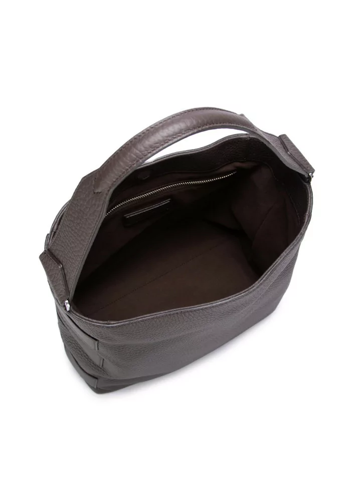 ORCIANI | BORSA A SPALLA NILLA SOFT MARRONE SCURO Presa