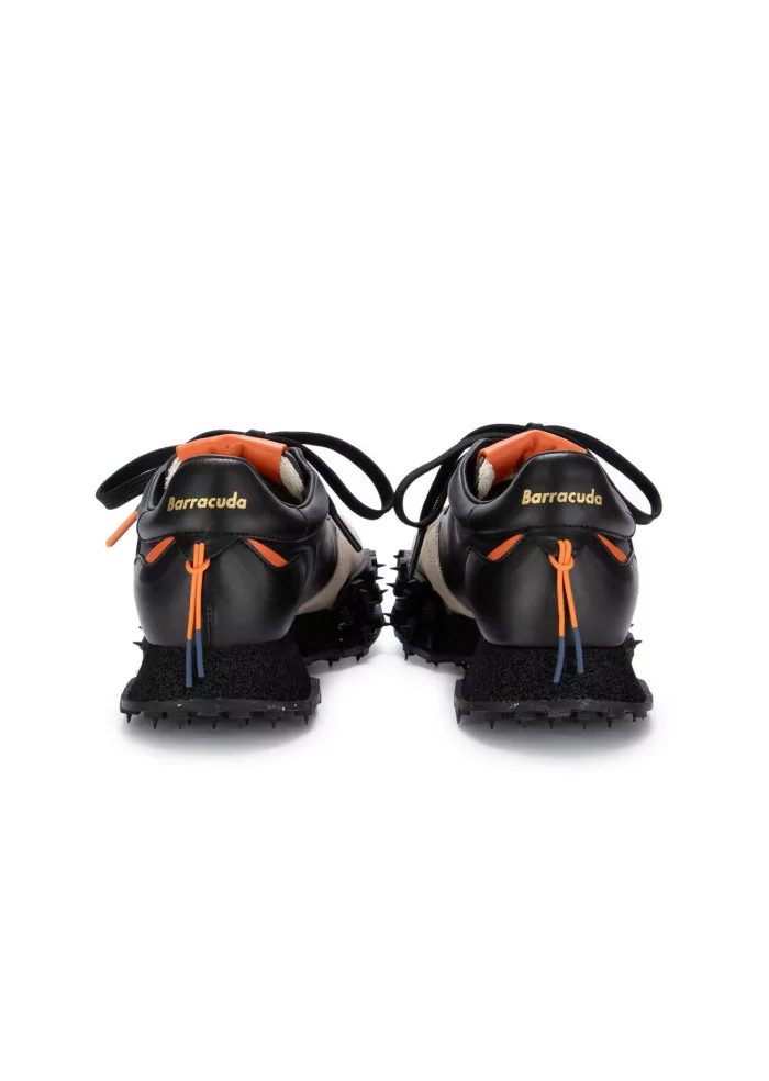 BARRACUDA | SNEAKERS PELLE CAMOSCIO NERO BEIGE Economico