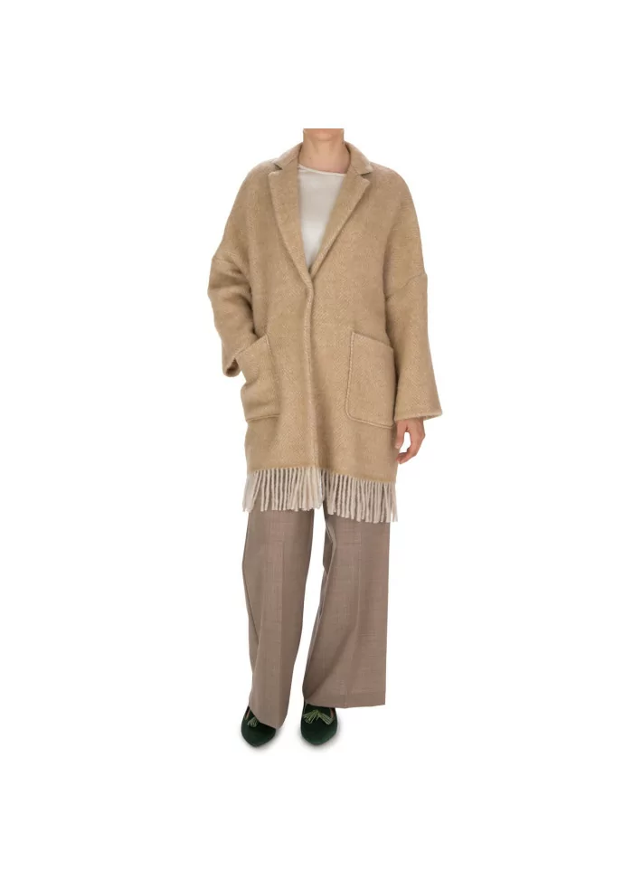 SOLOTRE | PANTALONI PALAZZO MARRONE Outlet