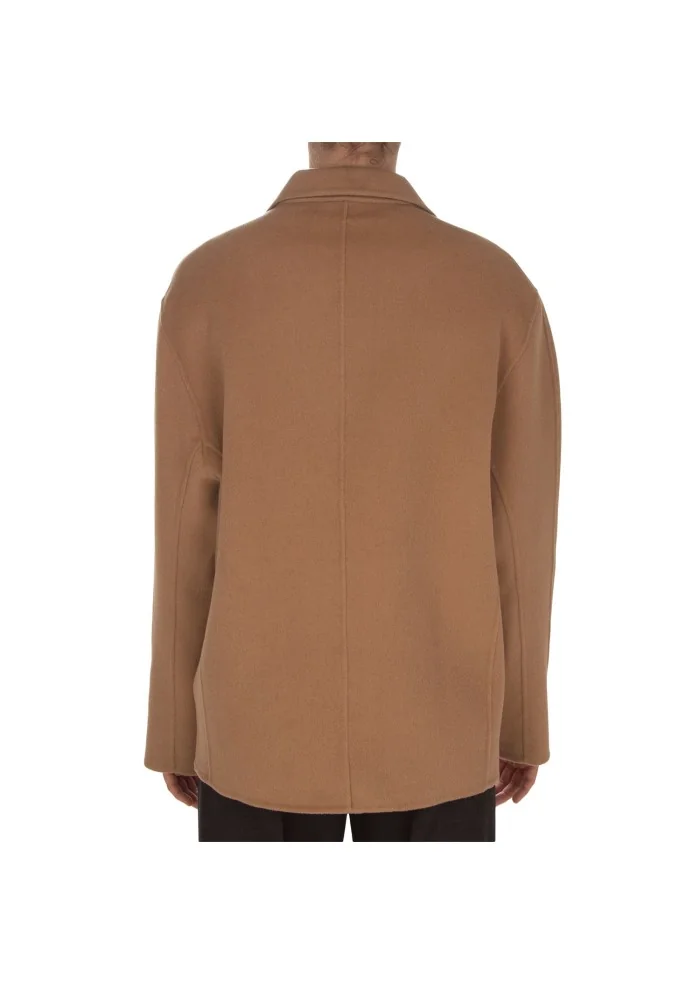SEMICOUTURE | CAPPOTTO TASCHE MARRONE In Linea