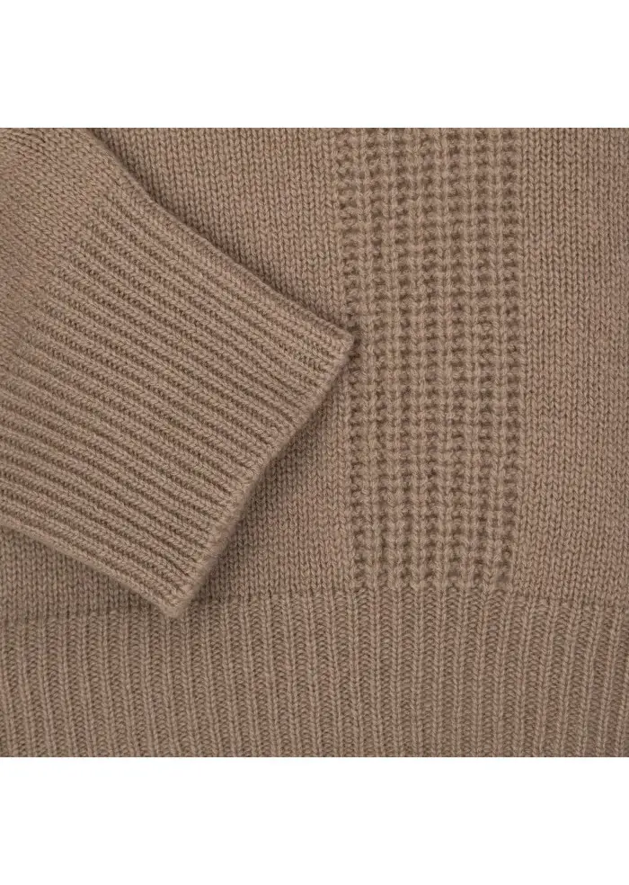 CASHMERE ISLAND | MAGLIONE PITIGLIANO GRIGIO TORTORA Nuovo