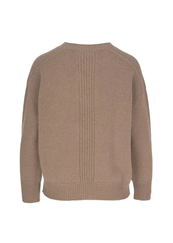 CASHMERE ISLAND | MAGLIONE PITIGLIANO GRIGIO TORTORA Nuovo