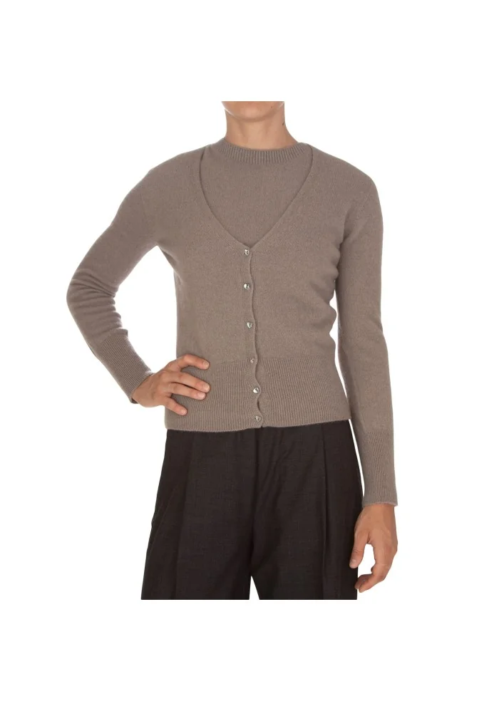 CASHMERE ISLAND | GILET E CARDIGAN KIT APPENNINO MARRONE TALPA Vendita