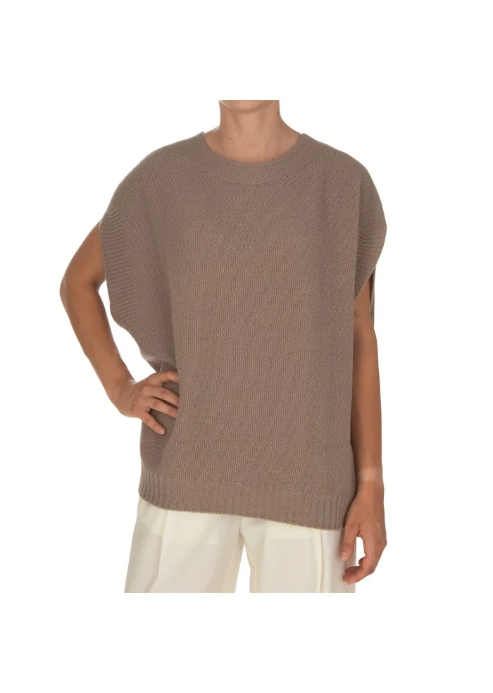 CASHMERE ISLAND | TOP SMANICATO CERTALDO GRIGIO TORTORA Ultimi tre giorni