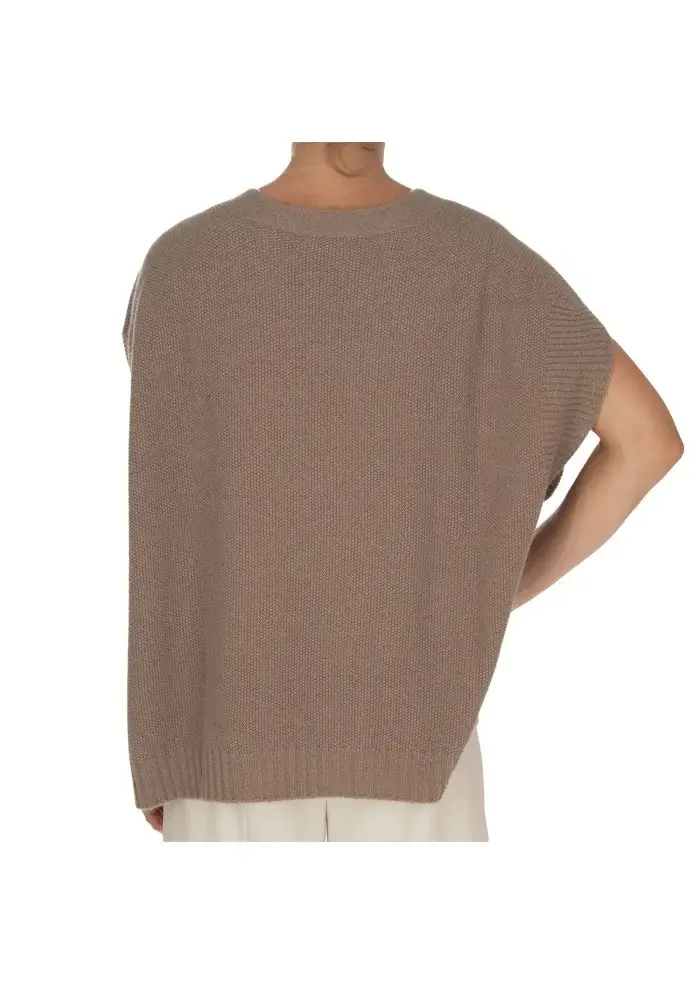 CASHMERE ISLAND | TOP SMANICATO CERTALDO GRIGIO TORTORA Ultimi tre giorni