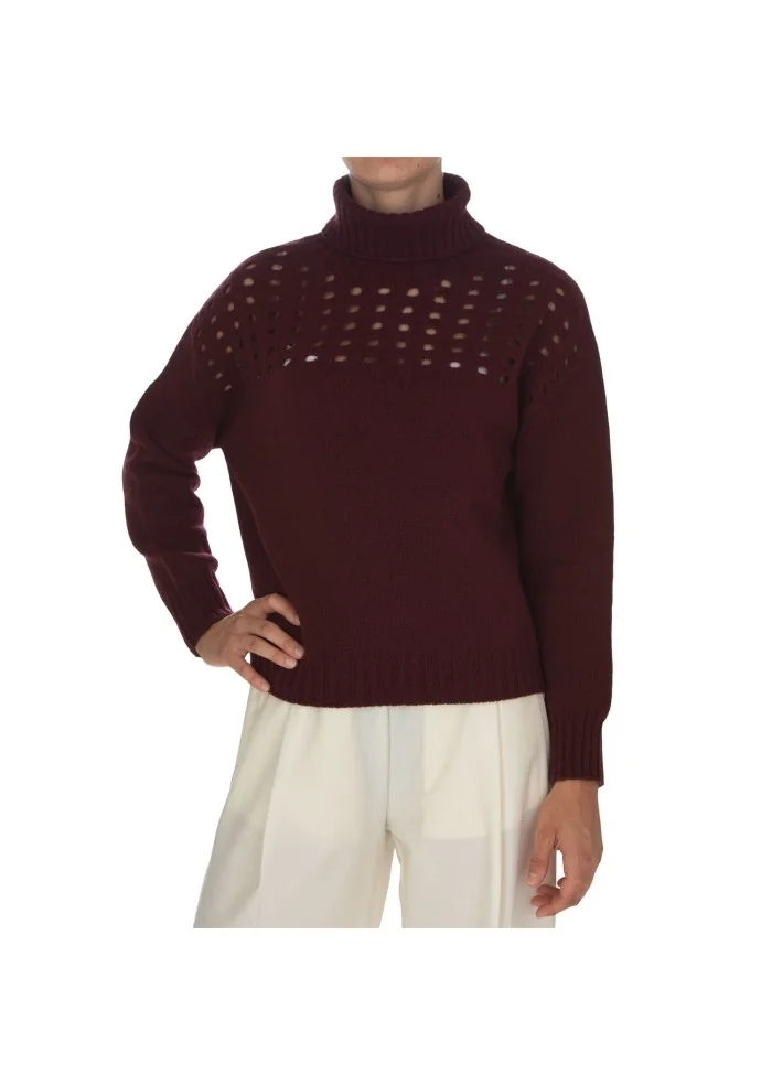 CASHMERE ISLAND | MAGLIONE ANGHIARI BORDEAUX Negozi Online