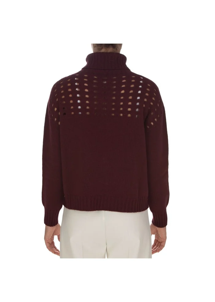 CASHMERE ISLAND | MAGLIONE ANGHIARI BORDEAUX Negozi Online