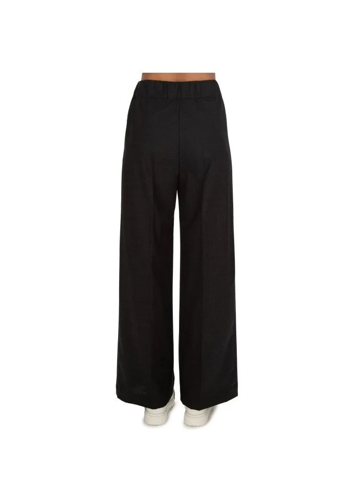 SEMICOUTURE | PANTALONI GAMBA LARGA GRIGIO ANTRACITE Acquista Ora