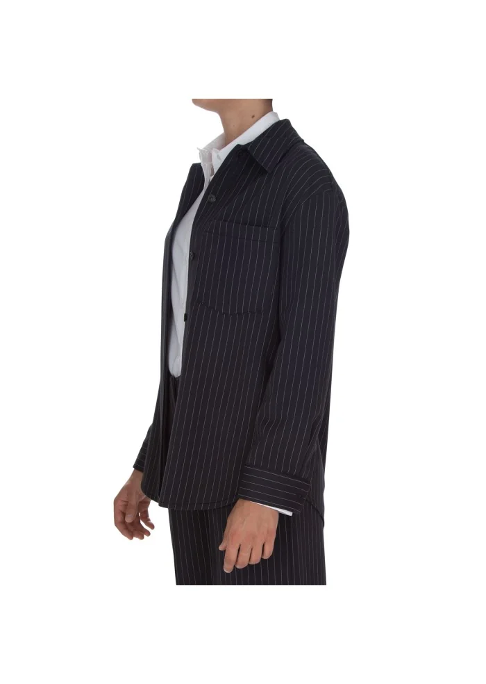 KARTIKA | CAMICIA RIGHE TASCHINA BLU Economico