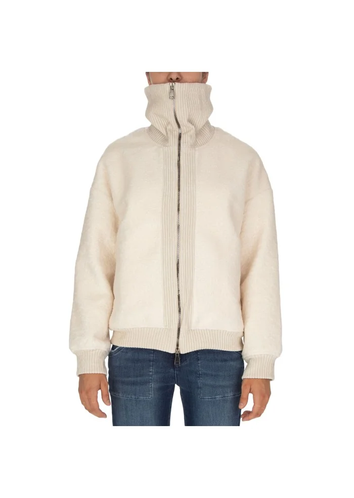 NOUMENO CONCEPT | GIACCA MORBIDA BIANCO PANNA Vendita Calda