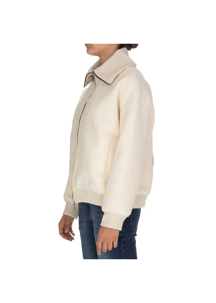 NOUMENO CONCEPT | GIACCA MORBIDA BIANCO PANNA Vendita Calda