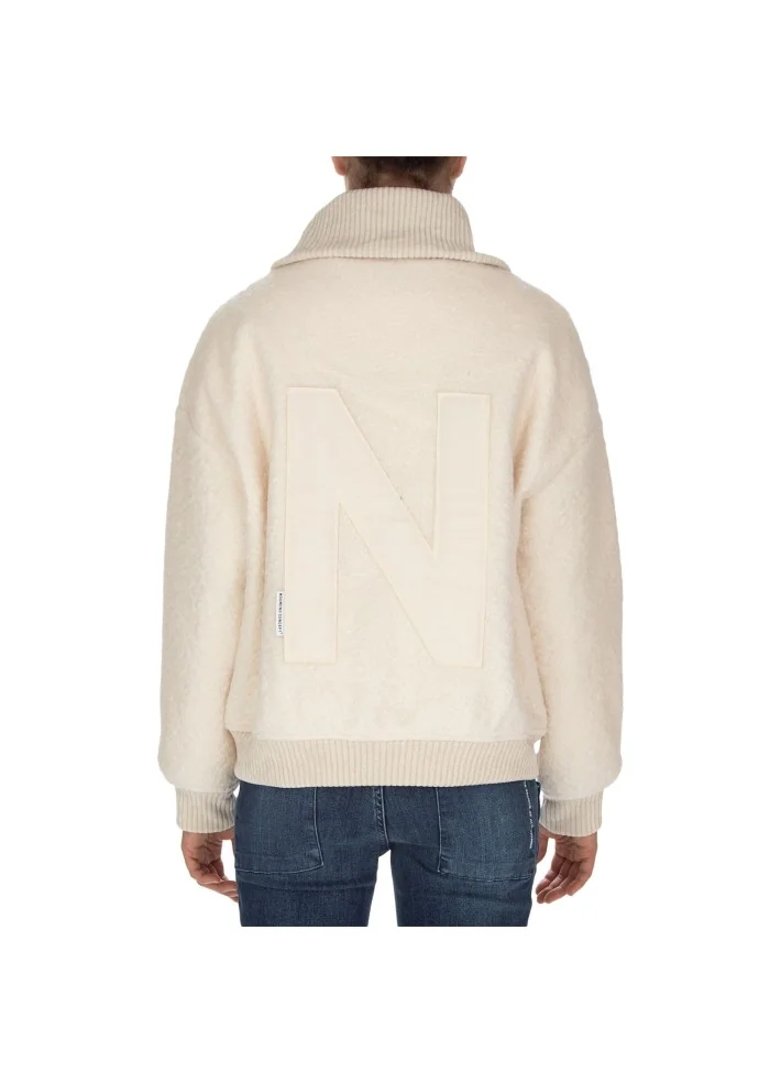 NOUMENO CONCEPT | GIACCA MORBIDA BIANCO PANNA Vendita Calda