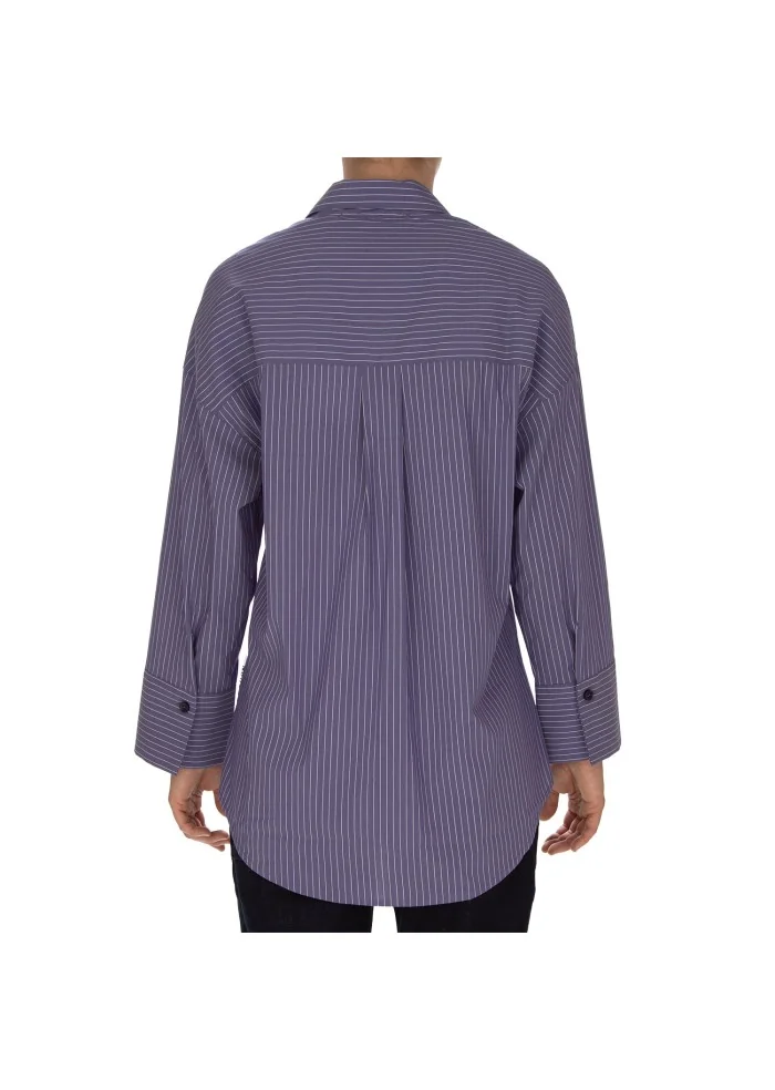 NOUMENO CONCEPT | CAMICIA A RIGHE VIOLA Vendita Economica