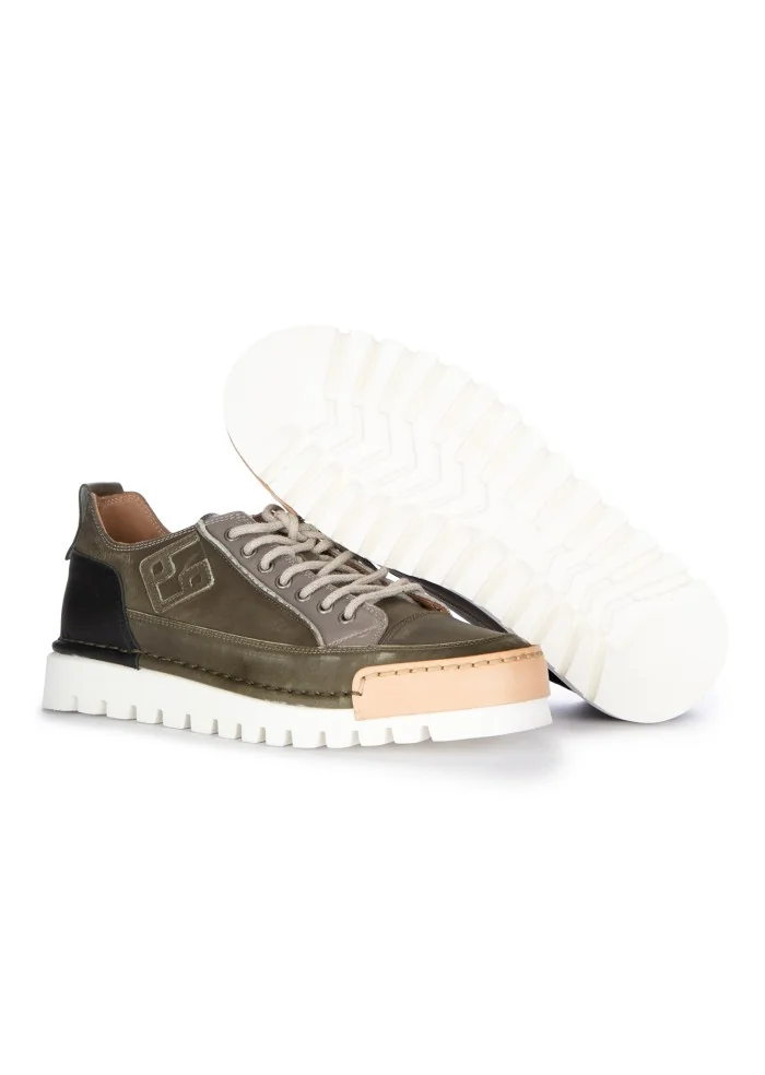 BNG REAL SHOES | SNEAKERS LA PATCH MILITARE VERDE 2025