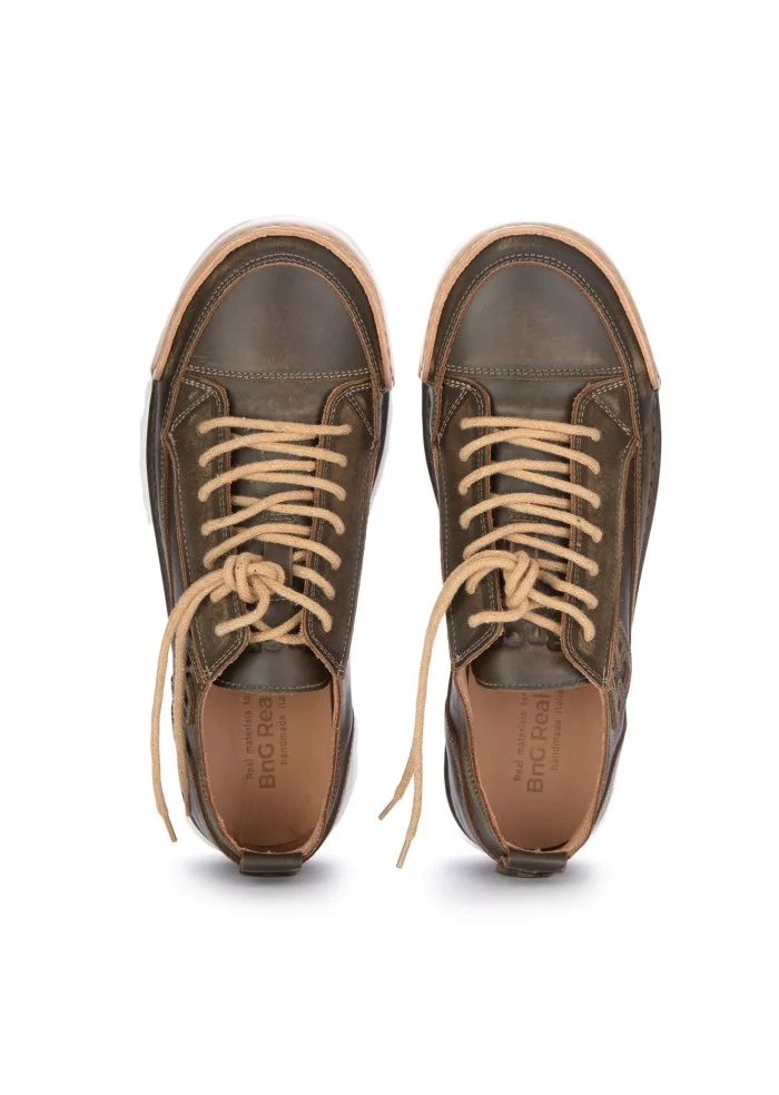 BNG REAL SHOES | SNEAKERS LA MILITARE NOCE MARRONE Italia
