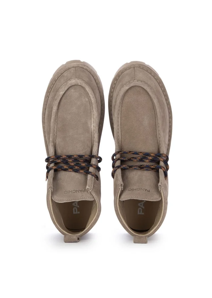 PANCHIC | STIVALETTI ALLACCIATI CREEPER GRIGIO Nuovo