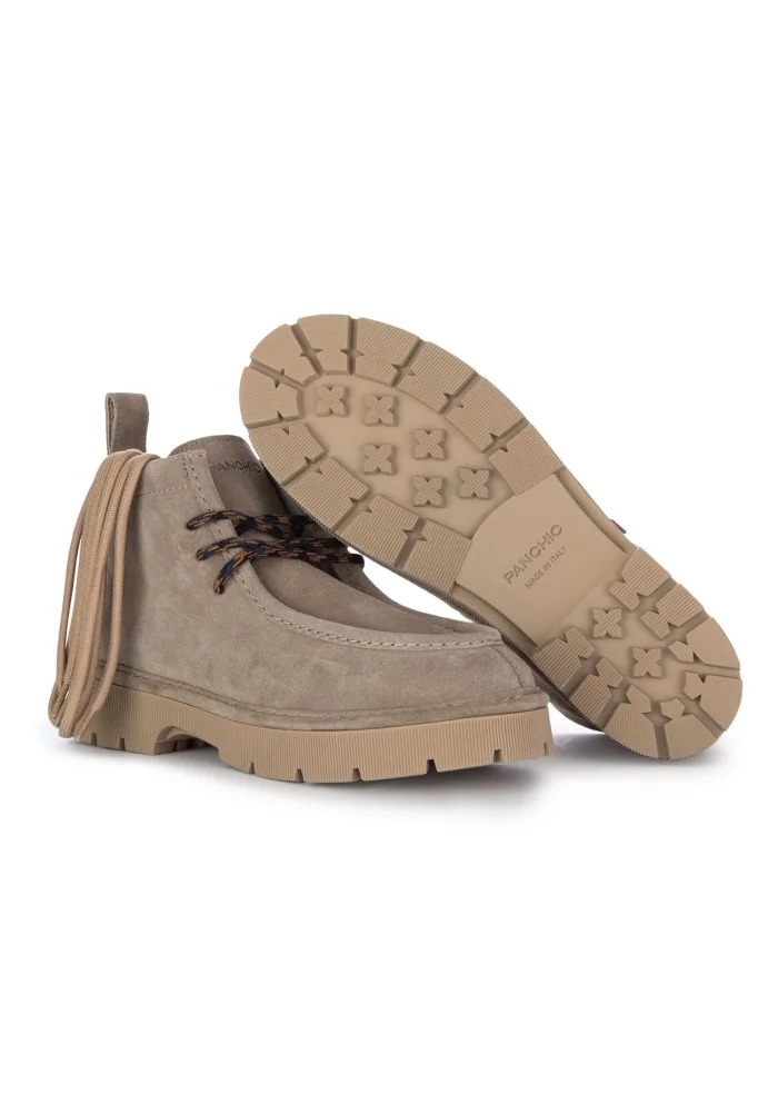 PANCHIC | STIVALETTI ALLACCIATI CREEPER GRIGIO Nuovo