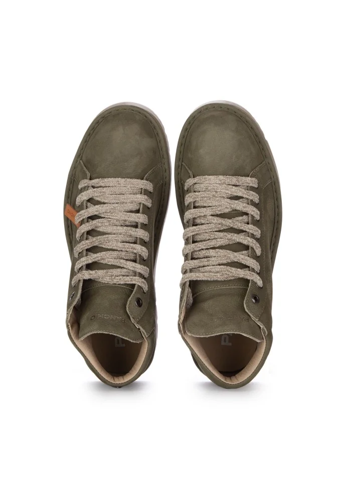 PANCHIC | SNEAKERS ALTE PELLE VERDE Qualità